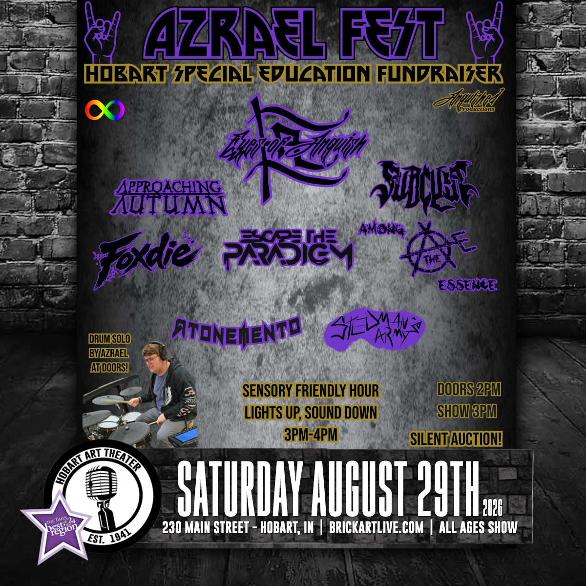 AZRAEL FEST (SPECIAL EDUCATION FUNDRAISER) - The Hobart Art Theater